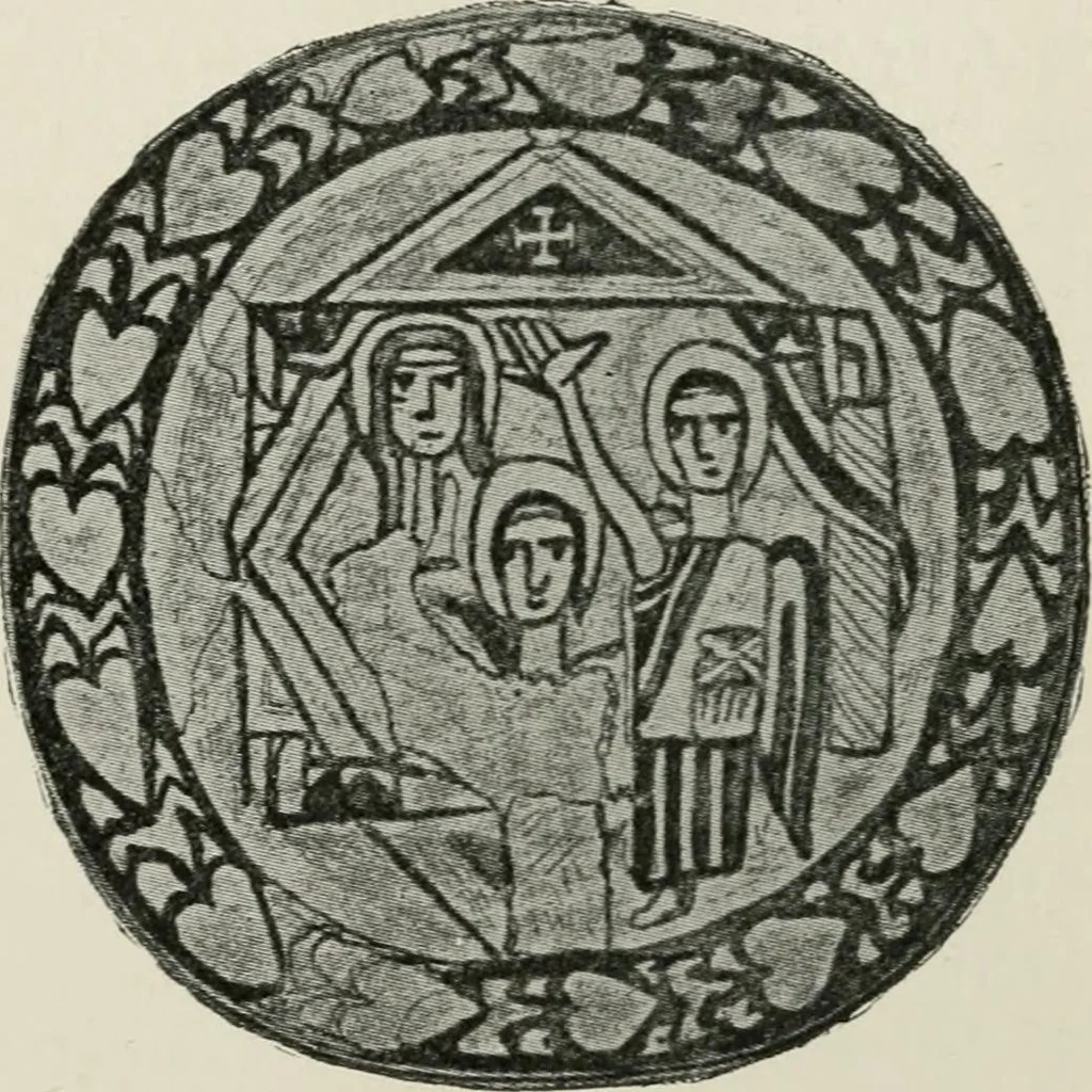An illustration from Monuments of the early church, 1901, leaf 402