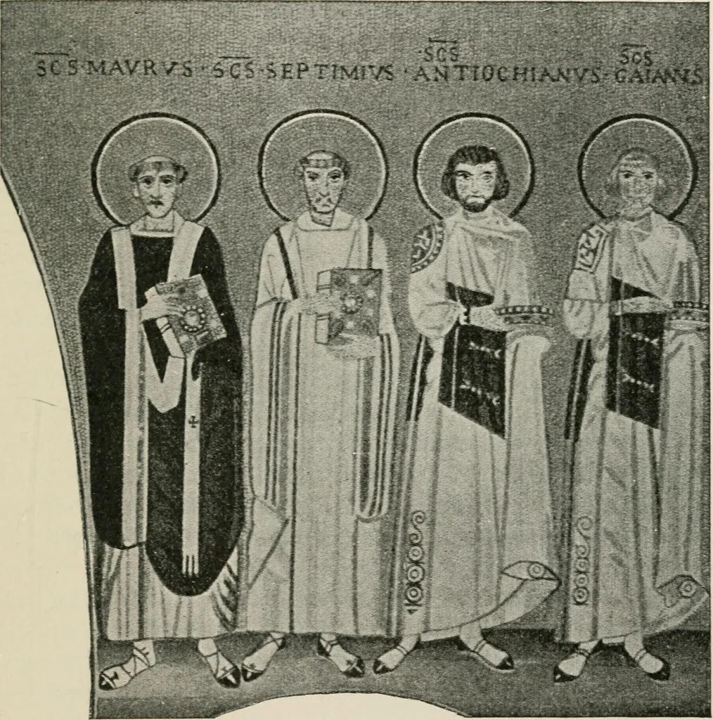 An illustration from Monuments of the early church, 1901, leaf 434