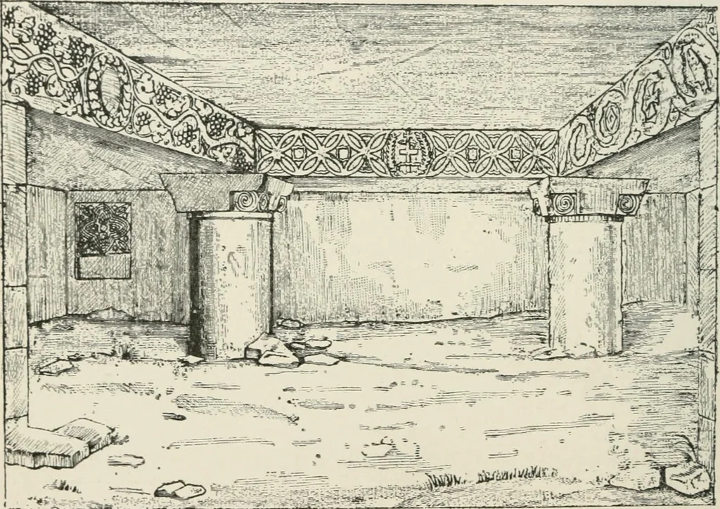 An illustration from Monuments of the early church, 1901, leaf 63