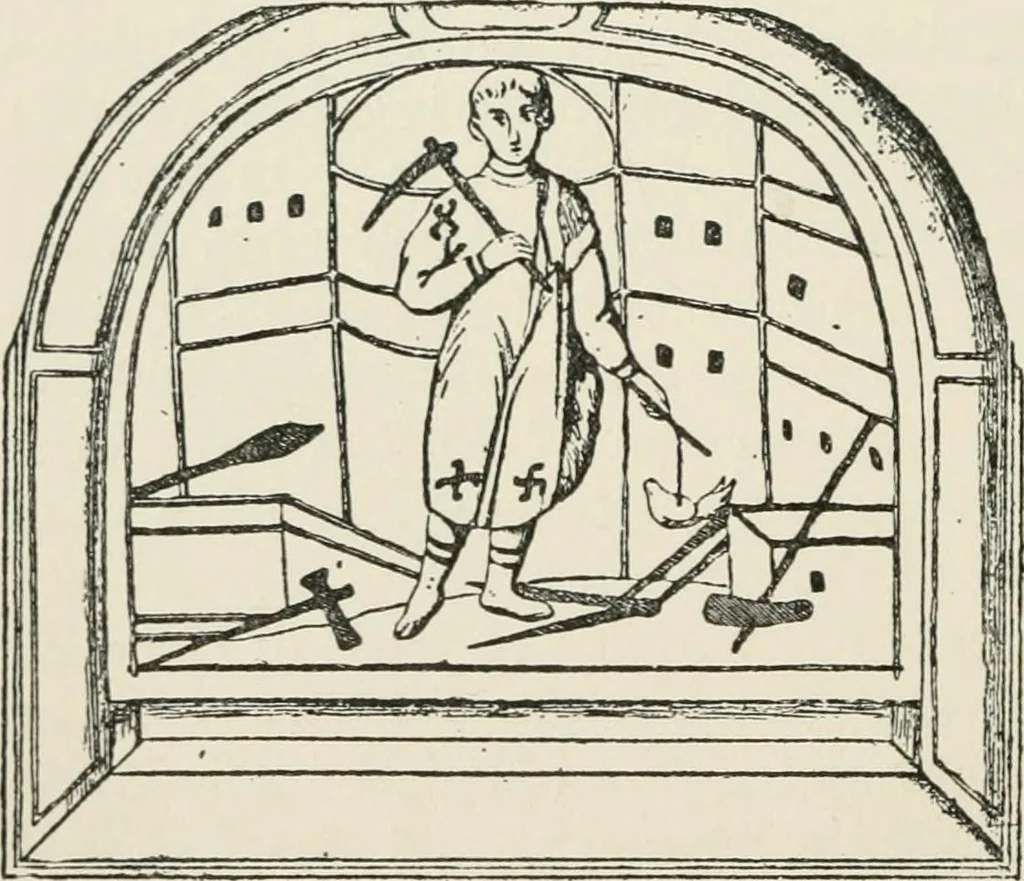An illustration from Monuments of the early church, 1901, leaf 65