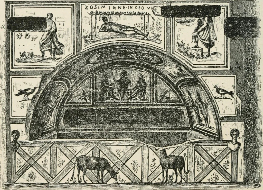 An illustration from Monuments of the early church, 1901, leaf 77