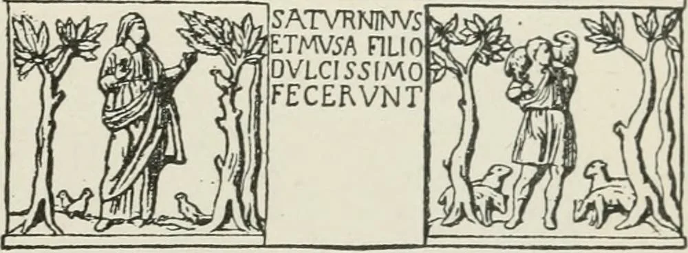 An illustration from Monuments of the early church, 1901, leaf 92
