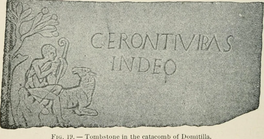 An illustration from Monuments of the early church, 1901, leaf 97