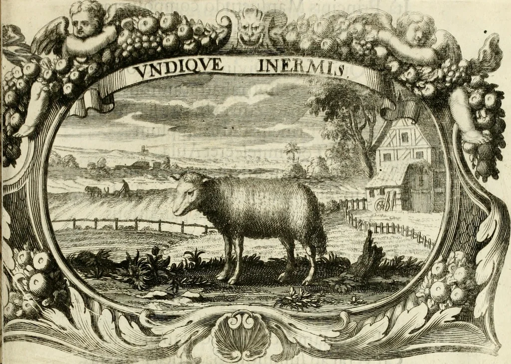 An illustration from Monumentum extremi honoris, perennis virtutis piis manibus serenissimi ac potentissimi principis Ferdinandi Mariae, utriusque Bavariae at superioris Palatinatus ducis ... : in Regio Electorali Templo RR. PP. Clericorum Regularium erectum ac nuncupatum, 1679, leaf 104