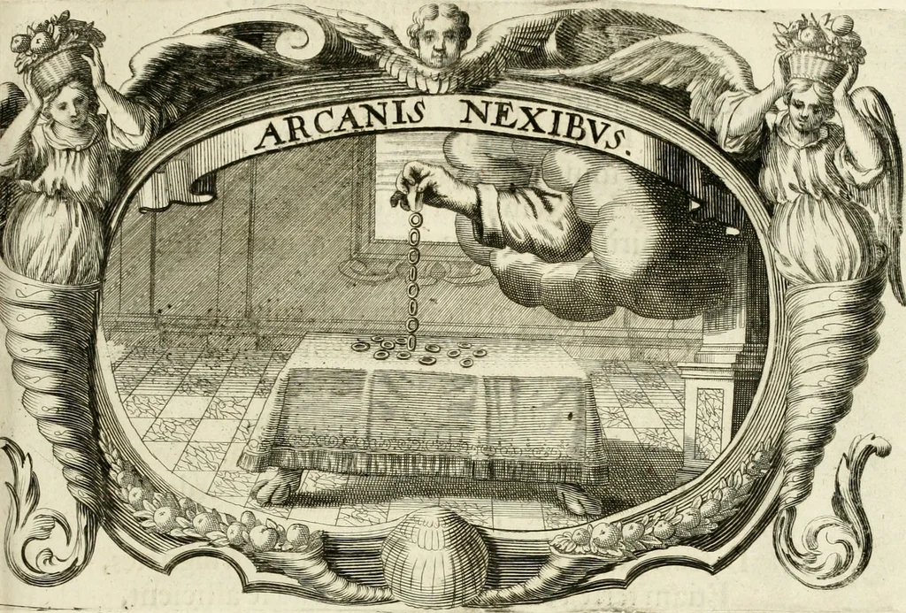 An illustration from Monumentum extremi honoris, perennis virtutis piis manibus serenissimi ac potentissimi principis Ferdinandi Mariae, utriusque Bavariae at superioris Palatinatus ducis ... : in Regio Electorali Templo RR. PP. Clericorum Regularium erectum ac nuncupatum, 1679, leaf 112