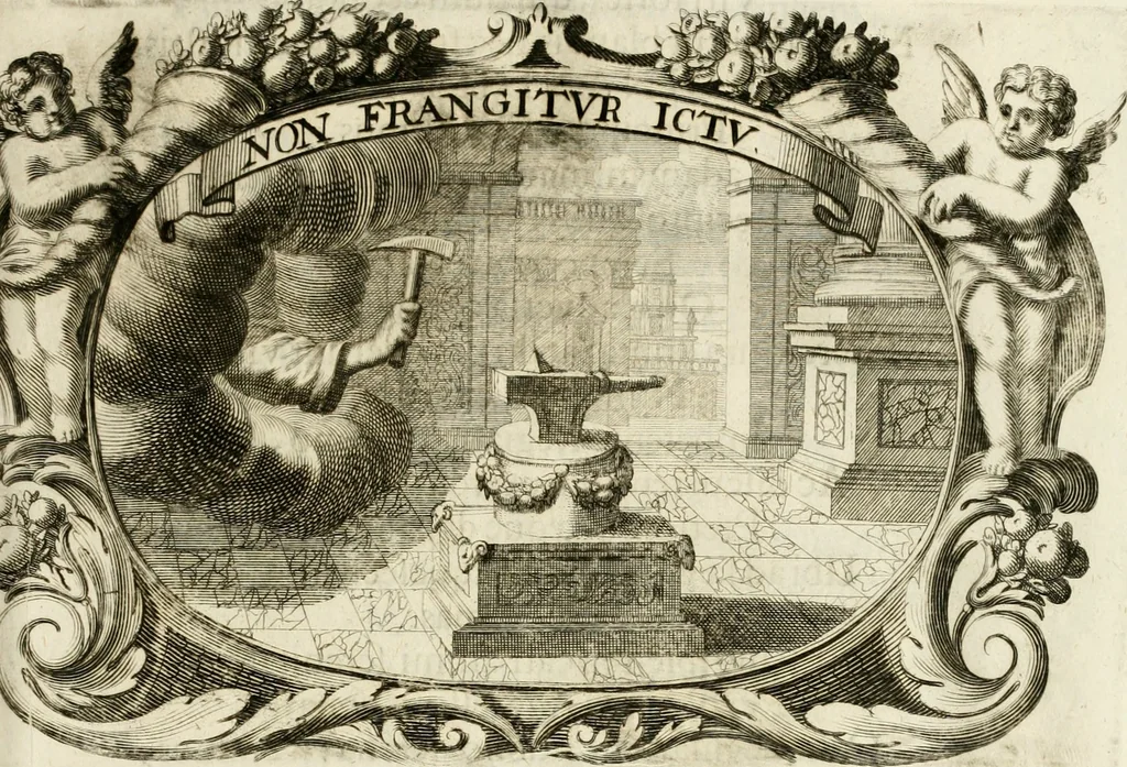 An illustration from Monumentum extremi honoris, perennis virtutis piis manibus serenissimi ac potentissimi principis Ferdinandi Mariae, utriusque Bavariae at superioris Palatinatus ducis ... : in Regio Electorali Templo RR. PP. Clericorum Regularium erectum ac nuncupatum, 1679, leaf 128