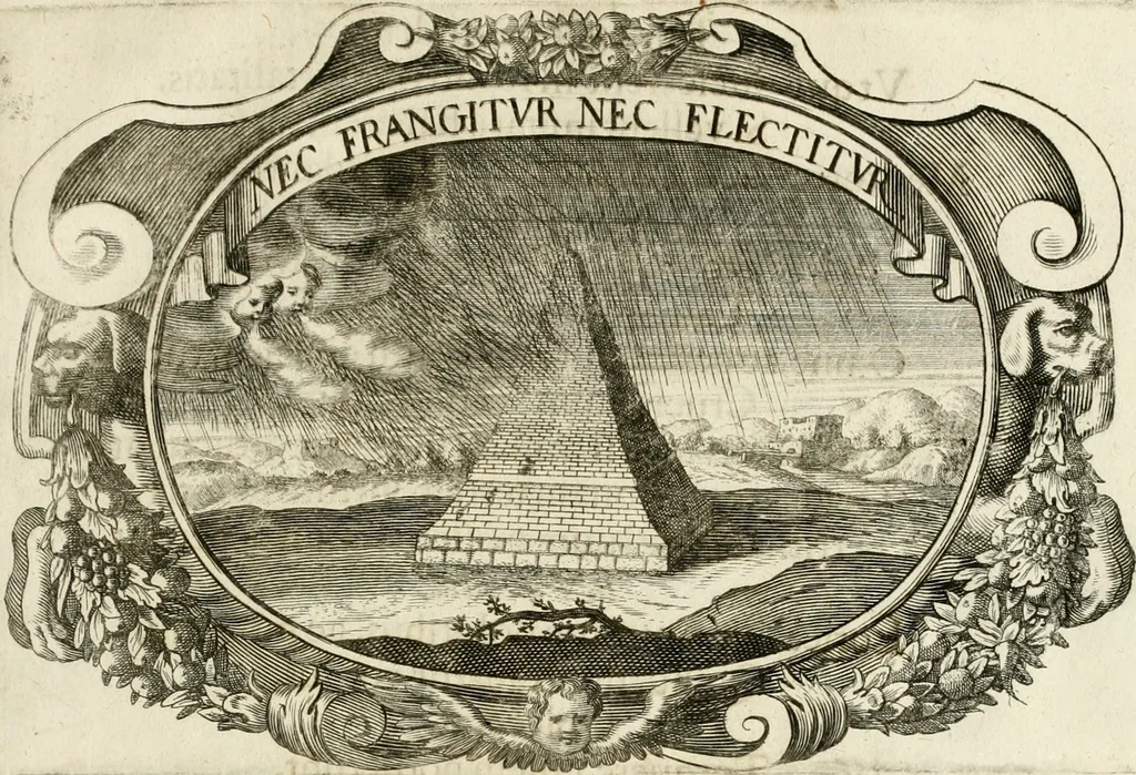 An illustration from Monumentum extremi honoris, perennis virtutis piis manibus serenissimi ac potentissimi principis Ferdinandi Mariae, utriusque Bavariae at superioris Palatinatus ducis ... : in Regio Electorali Templo RR. PP. Clericorum Regularium erectum ac nuncupatum, 1679, leaf 140