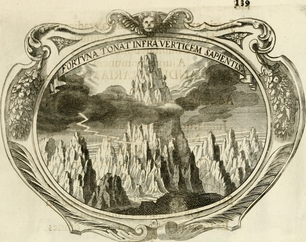 An illustration from Monumentum extremi honoris, perennis virtutis piis manibus serenissimi ac potentissimi principis Ferdinandi Mariae, utriusque Bavariae at superioris Palatinatus ducis ... : in Regio Electorali Templo RR. PP. Clericorum Regularium erectum ac nuncupatum, 1679, leaf 148