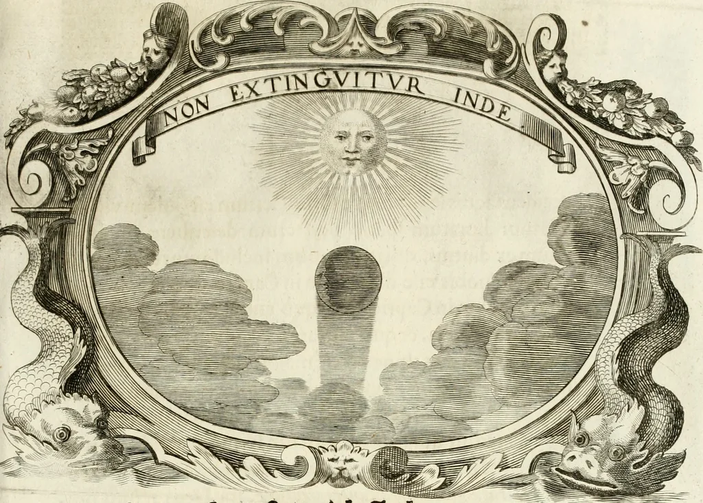 An illustration from Monumentum extremi honoris, perennis virtutis piis manibus serenissimi ac potentissimi principis Ferdinandi Mariae, utriusque Bavariae at superioris Palatinatus ducis ... : in Regio Electorali Templo RR. PP. Clericorum Regularium erectum ac nuncupatum, 1679, leaf 164