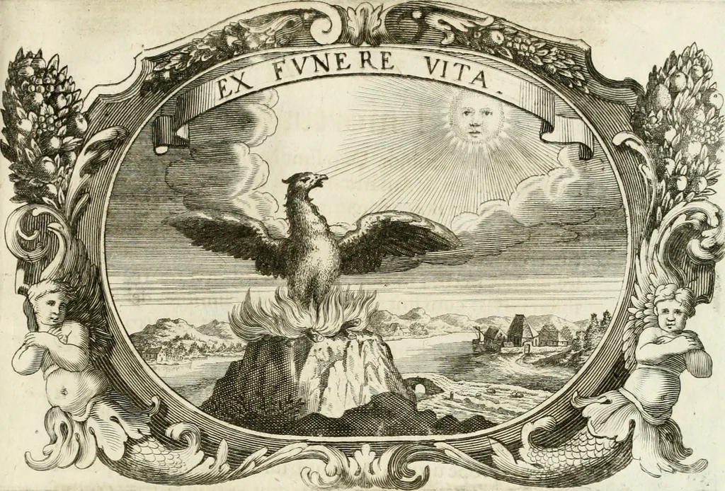 An illustration from Monumentum extremi honoris, perennis virtutis piis manibus serenissimi ac potentissimi principis Ferdinandi Mariae, utriusque Bavariae at superioris Palatinatus ducis ... : in Regio Electorali Templo RR. PP. Clericorum Regularium erectum ac nuncupatum, 1679, leaf 170
