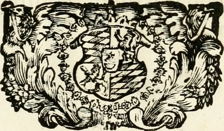 An illustration from Monumentum extremi honoris, perennis virtutis piis manibus serenissimi ac potentissimi principis Ferdinandi Mariae, utriusque Bavariae at superioris Palatinatus ducis ... : in Regio Electorali Templo RR. PP. Clericorum Regularium erectum ac nuncupatum, 1679, leaf 184