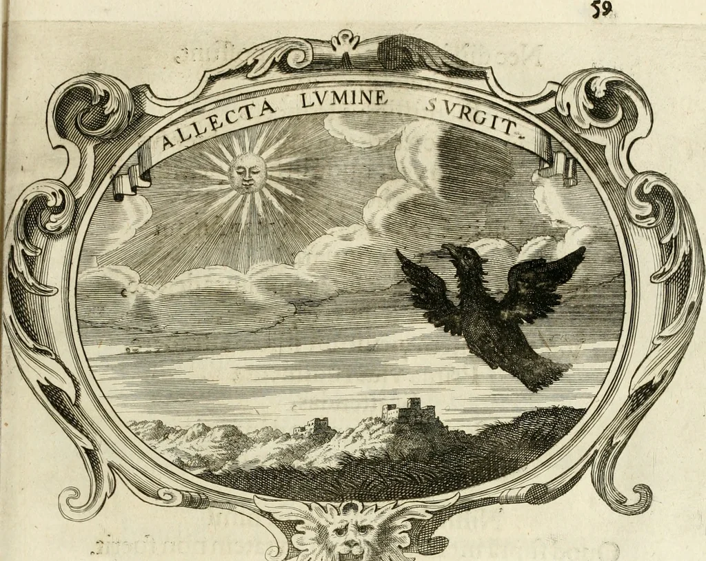 An illustration from Monumentum extremi honoris, perennis virtutis piis manibus serenissimi ac potentissimi principis Ferdinandi Mariae, utriusque Bavariae at superioris Palatinatus ducis ... : in Regio Electorali Templo RR. PP. Clericorum Regularium erectum ac nuncupatum, 1679, leaf 68