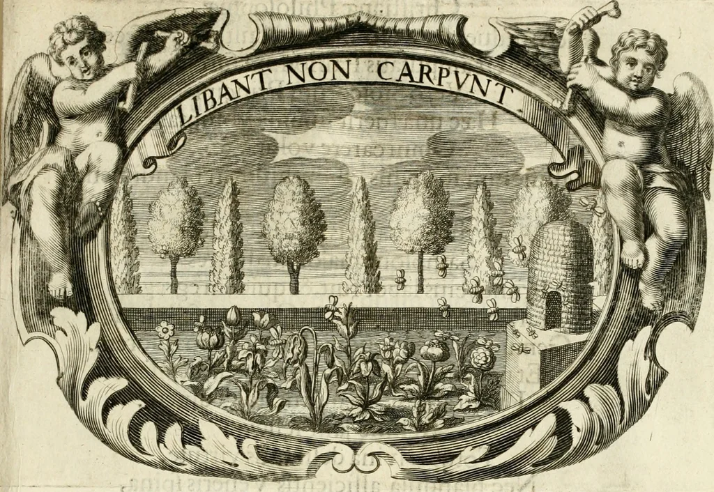 An illustration from Monumentum extremi honoris, perennis virtutis piis manibus serenissimi ac potentissimi principis Ferdinandi Mariae, utriusque Bavariae at superioris Palatinatus ducis ... : in Regio Electorali Templo RR. PP. Clericorum Regularium erectum ac nuncupatum, 1679, leaf 76
