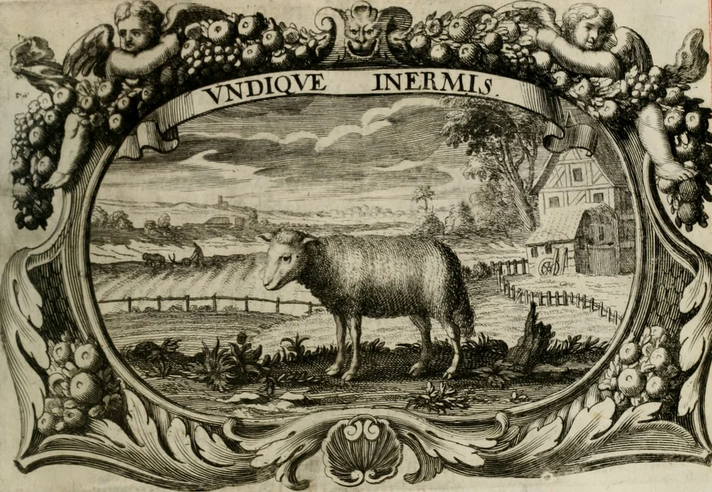 An illustration from Monumentum extremi honoris : perennis virtutis piis manibus serenissimi ac potentissimi principis Ferdinandi Mariae, utriusque Bavariae, ac superioris Palatinatus ducis ... : in Regio Electorali Templo RR. PP. Clericorum Regularium erectum ac nuncupatum, 1679, leaf 104