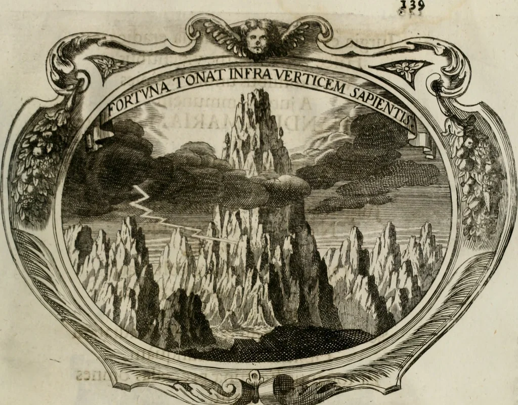 An illustration from Monumentum extremi honoris : perennis virtutis piis manibus serenissimi ac potentissimi principis Ferdinandi Mariae, utriusque Bavariae, ac superioris Palatinatus ducis ... : in Regio Electorali Templo RR. PP. Clericorum Regularium erectum ac nuncupatum, 1679, leaf 148