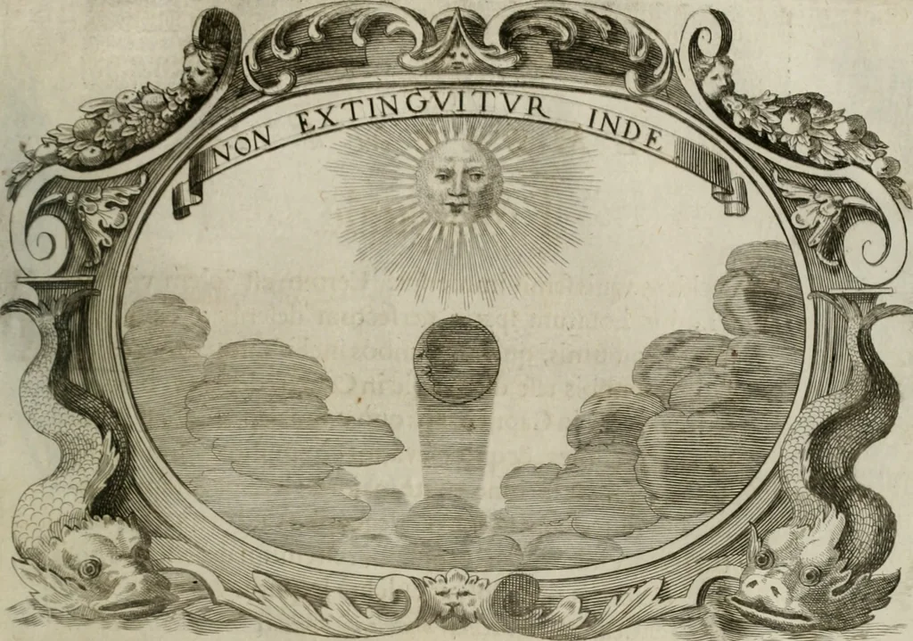 An illustration from Monumentum extremi honoris : perennis virtutis piis manibus serenissimi ac potentissimi principis Ferdinandi Mariae, utriusque Bavariae, ac superioris Palatinatus ducis ... : in Regio Electorali Templo RR. PP. Clericorum Regularium erectum ac nuncupatum, 1679, leaf 164