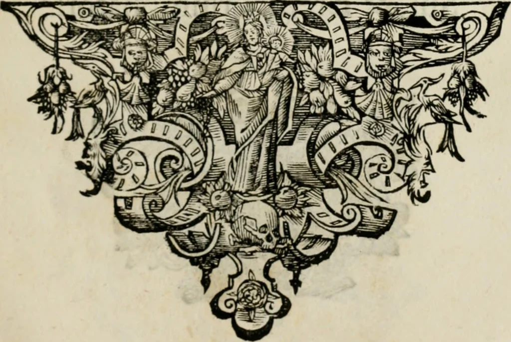 An illustration from Monumentum extremi honoris : perennis virtutis piis manibus serenissimi ac potentissimi principis Ferdinandi Mariae, utriusque Bavariae, ac superioris Palatinatus ducis ... : in Regio Electorali Templo RR. PP. Clericorum Regularium erectum ac nuncupatum, 1679, leaf 48