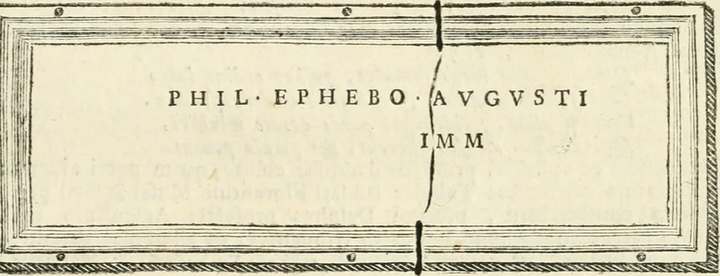 An illustration from Monumentum sive columbarium libertorum et servorum Liviae Augustae et Caesarum : Romae detectum in Via Appia, anno M.D.CC.XXVI., 1727, leaf 110