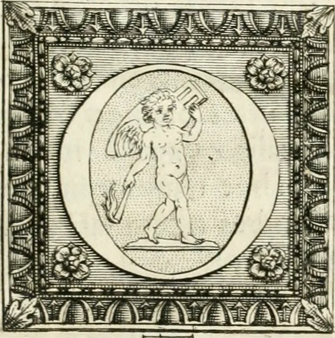 An illustration from Monumentum sive columbarium libertorum et servorum Liviae Augustae et Caesarum : Romae detectum in Via Appia, anno M.D.CC.XXVI., 1727, leaf 12