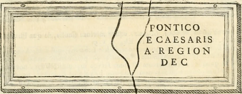 An illustration from Monumentum sive columbarium libertorum et servorum Liviae Augustae et Caesarum : Romae detectum in Via Appia, anno M.D.CC.XXVI., 1727, leaf 124