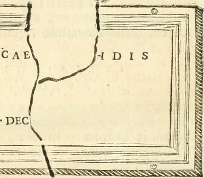 An illustration from Monumentum sive columbarium libertorum et servorum Liviae Augustae et Caesarum : Romae detectum in Via Appia, anno M.D.CC.XXVI., 1727, leaf 155
