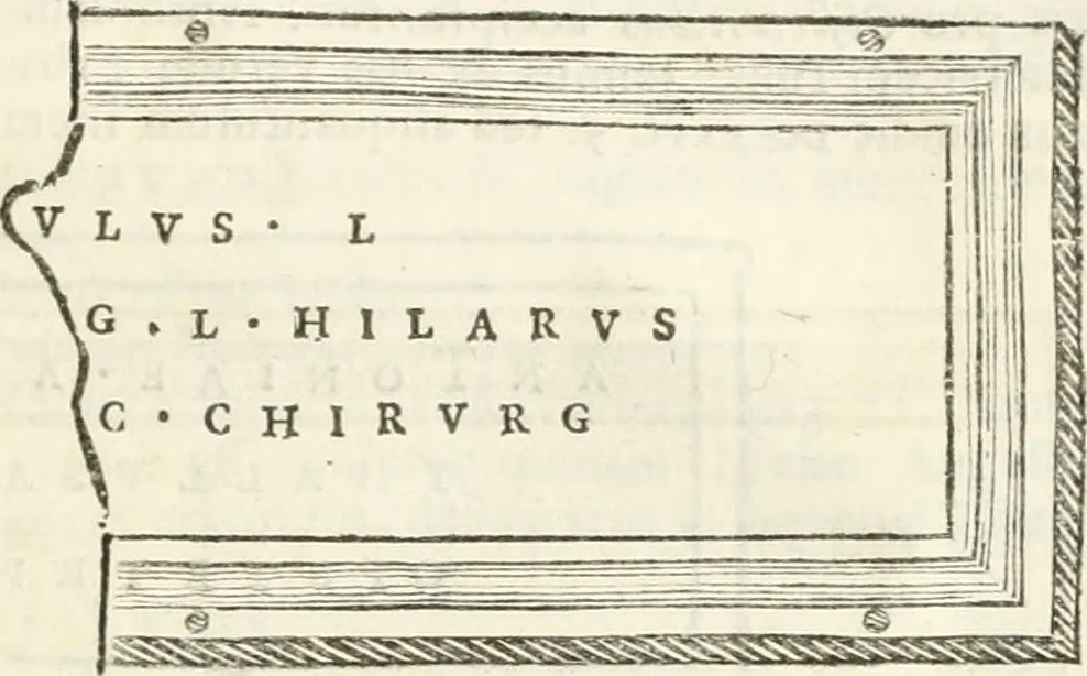 An illustration from Monumentum sive columbarium libertorum et servorum Liviae Augustae et Caesarum : Romae detectum in Via Appia, anno M.D.CC.XXVI., 1727, leaf 162