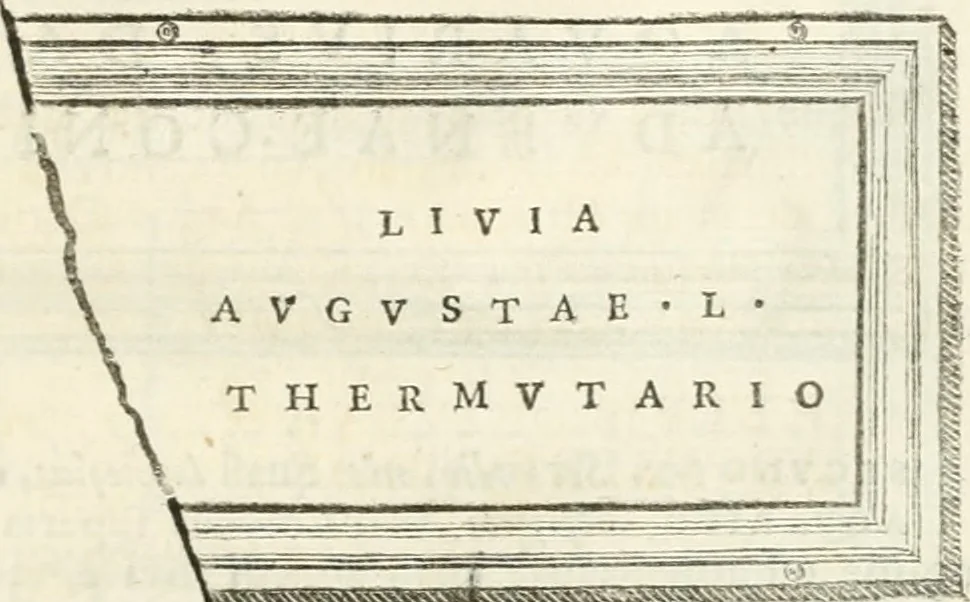 An illustration from Monumentum sive columbarium libertorum et servorum Liviae Augustae et Caesarum : Romae detectum in Via Appia, anno M.D.CC.XXVI., 1727, leaf 164