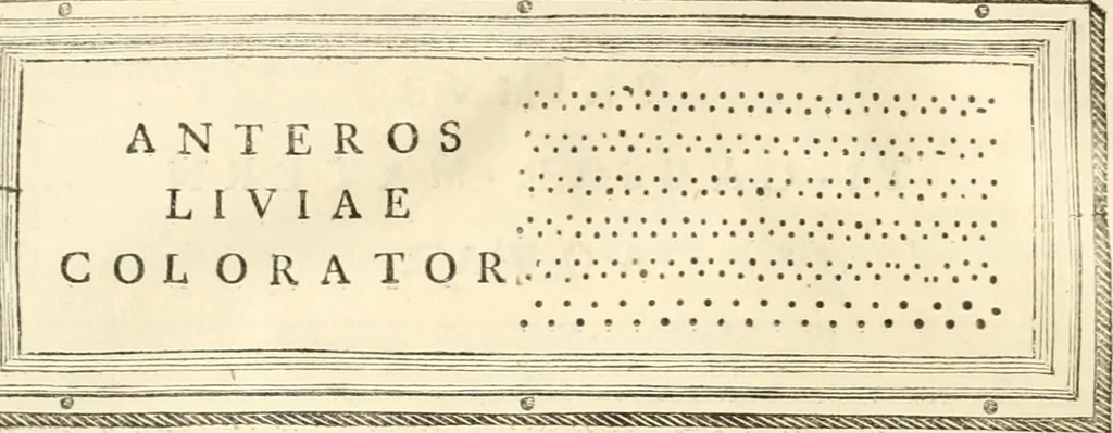 An illustration from Monumentum sive columbarium libertorum et servorum Liviae Augustae et Caesarum : Romae detectum in Via Appia, anno M.D.CC.XXVI., 1727, leaf 167