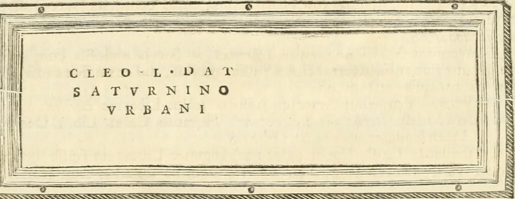 An illustration from Monumentum sive columbarium libertorum et servorum Liviae Augustae et Caesarum : Romae detectum in Via Appia, anno M.D.CC.XXVI., 1727, leaf 172