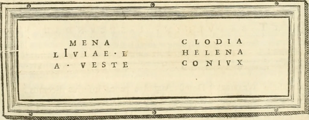 An illustration from Monumentum sive columbarium libertorum et servorum Liviae Augustae et Caesarum : Romae detectum in Via Appia, anno M.D.CC.XXVI., 1727, leaf 172