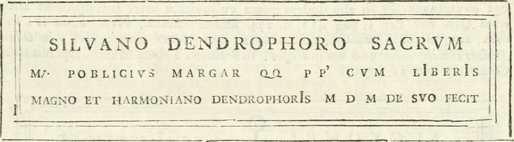 An illustration from Monumentum sive columbarium libertorum et servorum Liviae Augustae et Caesarum : Romae detectum in Via Appia, anno M.D.CC.XXVI., 1727, leaf 180