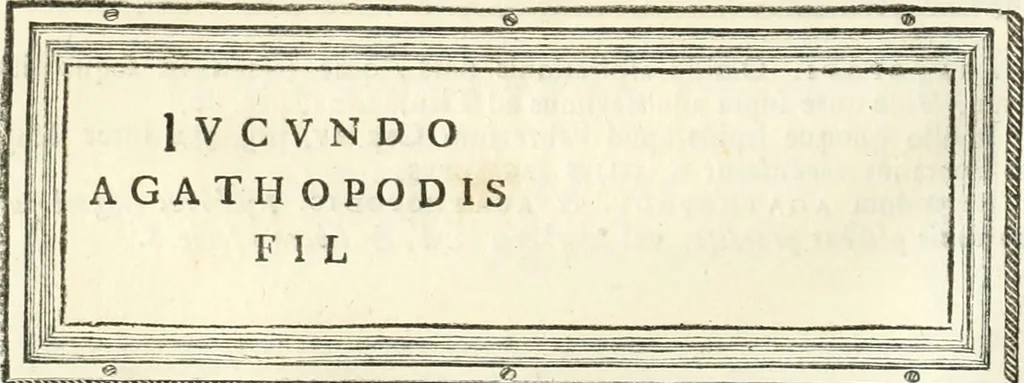 An illustration from Monumentum sive columbarium libertorum et servorum Liviae Augustae et Caesarum : Romae detectum in Via Appia, anno M.D.CC.XXVI., 1727, leaf 191