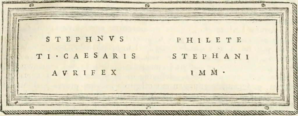 An illustration from Monumentum sive columbarium libertorum et servorum Liviae Augustae et Caesarum : Romae detectum in Via Appia, anno M.D.CC.XXVI., 1727, leaf 192