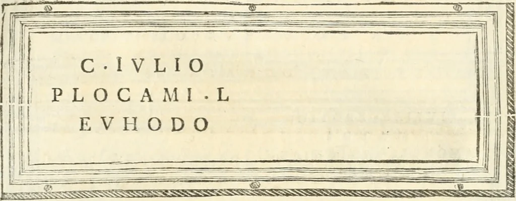 An illustration from Monumentum sive columbarium libertorum et servorum Liviae Augustae et Caesarum : Romae detectum in Via Appia, anno M.D.CC.XXVI., 1727, leaf 212