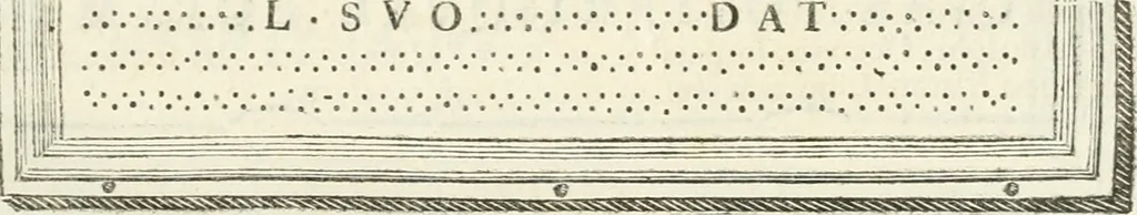An illustration from Monumentum sive columbarium libertorum et servorum Liviae Augustae et Caesarum : Romae detectum in Via Appia, anno M.D.CC.XXVI., 1727, leaf 214