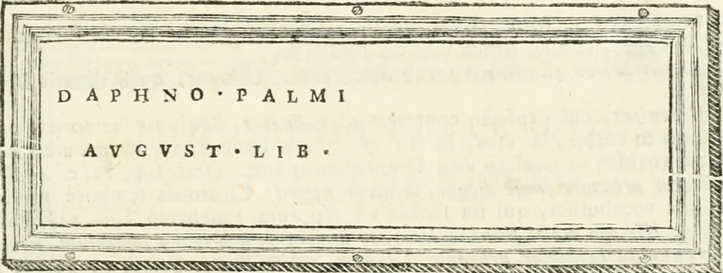 An illustration from Monumentum sive columbarium libertorum et servorum Liviae Augustae et Caesarum : Romae detectum in Via Appia, anno M.D.CC.XXVI., 1727, leaf 216