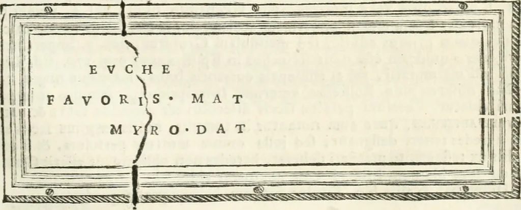 An illustration from Monumentum sive columbarium libertorum et servorum Liviae Augustae et Caesarum : Romae detectum in Via Appia, anno M.D.CC.XXVI., 1727, leaf 224