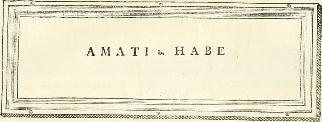An illustration from Monumentum sive columbarium libertorum et servorum Liviae Augustae et Caesarum : Romae detectum in Via Appia, anno M.D.CC.XXVI., 1727, leaf 225