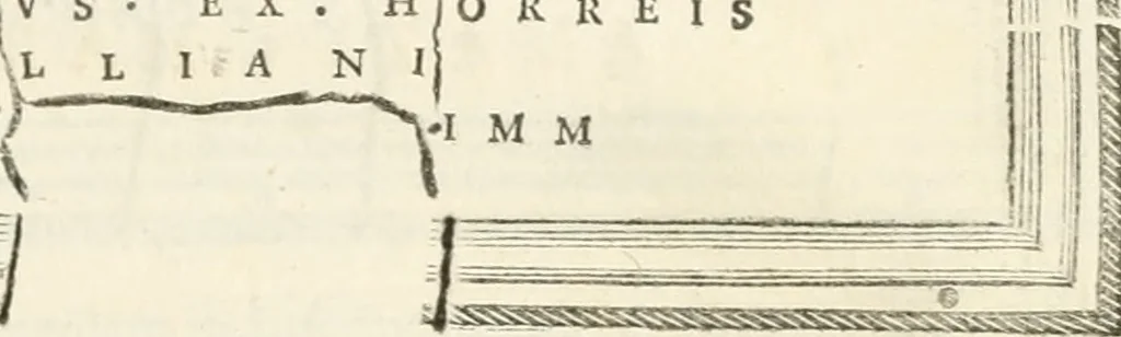 An illustration from Monumentum sive columbarium libertorum et servorum Liviae Augustae et Caesarum : Romae detectum in Via Appia, anno M.D.CC.XXVI., 1727, leaf 226
