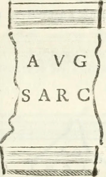 An illustration from Monumentum sive columbarium libertorum et servorum Liviae Augustae et Caesarum : Romae detectum in Via Appia, anno M.D.CC.XXVI., 1727, leaf 238
