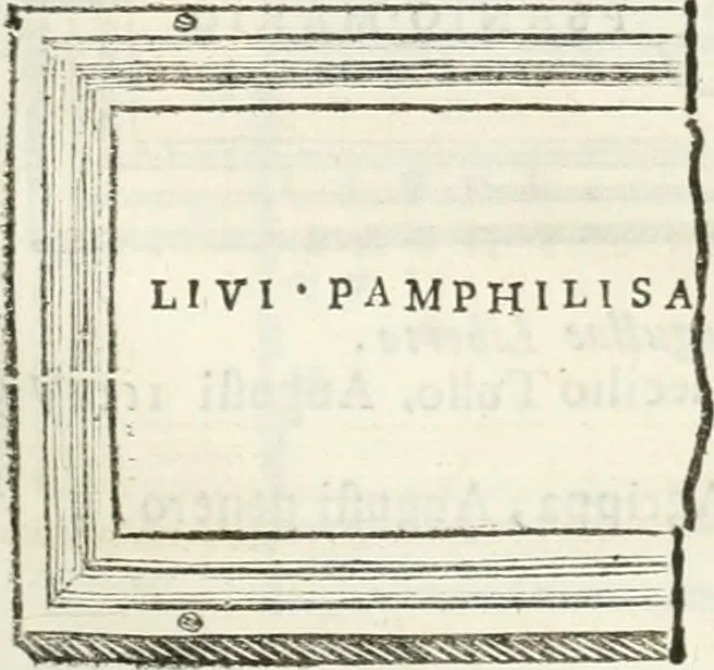 An illustration from Monumentum sive columbarium libertorum et servorum Liviae Augustae et Caesarum : Romae detectum in Via Appia, anno M.D.CC.XXVI., 1727, leaf 244