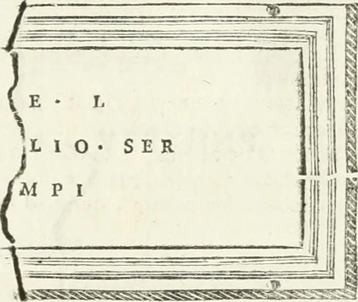 An illustration from Monumentum sive columbarium libertorum et servorum Liviae Augustae et Caesarum : Romae detectum in Via Appia, anno M.D.CC.XXVI., 1727, leaf 246