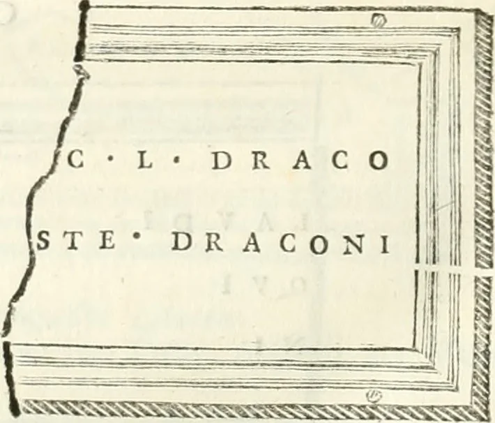 An illustration from Monumentum sive columbarium libertorum et servorum Liviae Augustae et Caesarum : Romae detectum in Via Appia, anno M.D.CC.XXVI., 1727, leaf 247
