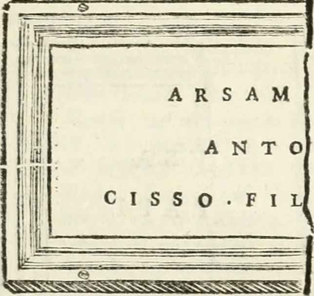 An illustration from Monumentum sive columbarium libertorum et servorum Liviae Augustae et Caesarum : Romae detectum in Via Appia, anno M.D.CC.XXVI., 1727, leaf 250