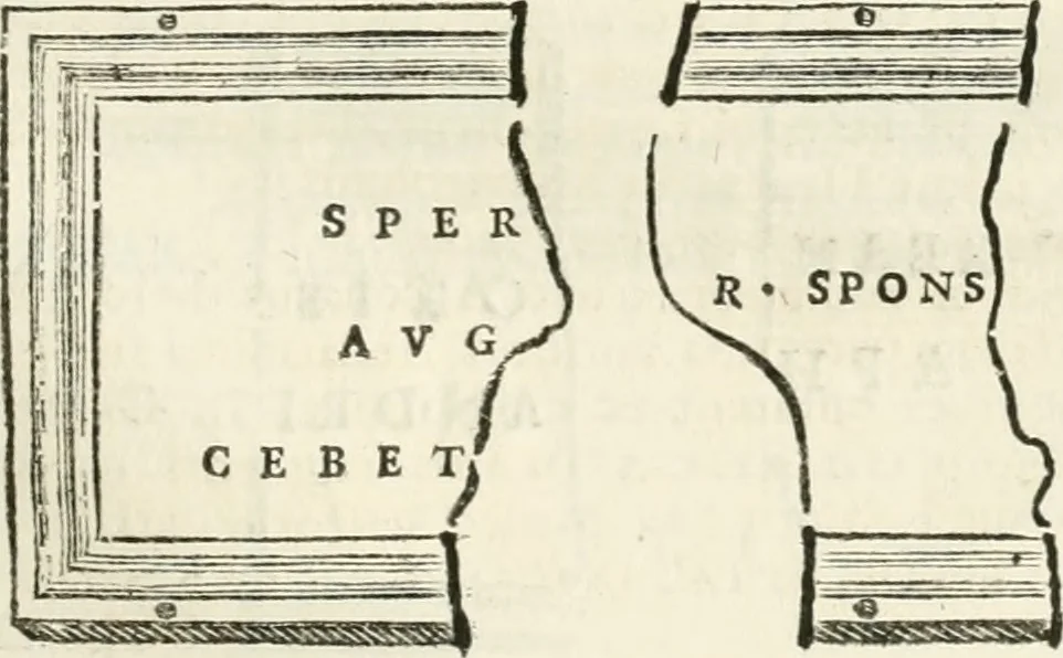 An illustration from Monumentum sive columbarium libertorum et servorum Liviae Augustae et Caesarum : Romae detectum in Via Appia, anno M.D.CC.XXVI., 1727, leaf 250