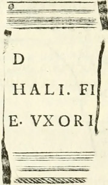 An illustration from Monumentum sive columbarium libertorum et servorum Liviae Augustae et Caesarum : Romae detectum in Via Appia, anno M.D.CC.XXVI., 1727, leaf 251