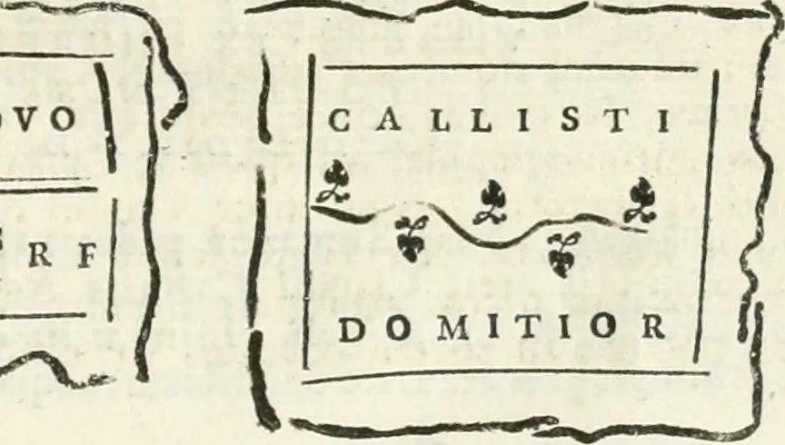 An illustration from Monumentum sive columbarium libertorum et servorum Liviae Augustae et Caesarum : Romae detectum in Via Appia, anno M.D.CC.XXVI., 1727, leaf 262