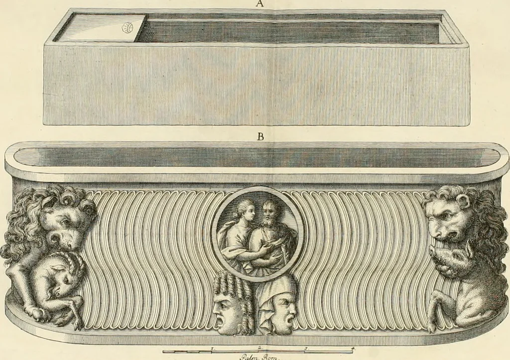 An illustration from Monumentum sive columbarium libertorum et servorum Liviae Augustae et Caesarum : Romae detectum in Via Appia, anno M.D.CC.XXVI., 1727, leaf 311
