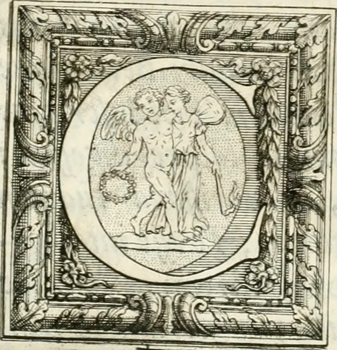 An illustration from Monumentum sive columbarium libertorum et servorum Liviae Augustae et Caesarum : Romae detectum in Via Appia, anno M.D.CC.XXVI., 1727, leaf 6