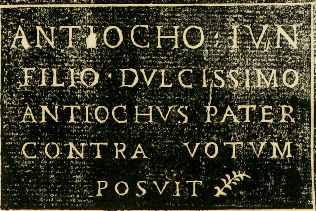 An illustration from Monvmenta antiqva vrbis et agri Brixiani, 1564, leaf 10
